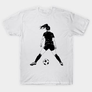 Female Soccer Player T-Shirt